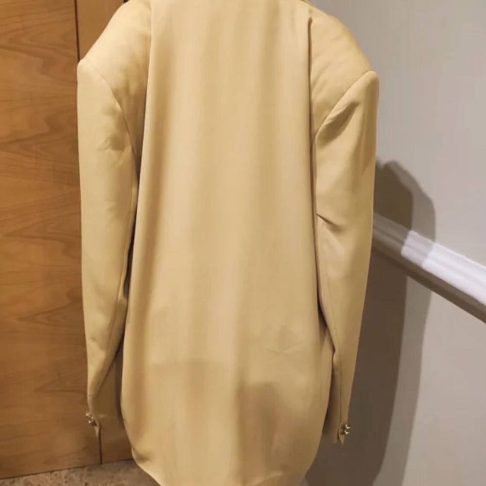 Burberry Yellowish-Beige Double-Breasted Blazer - Picture 7 of 11